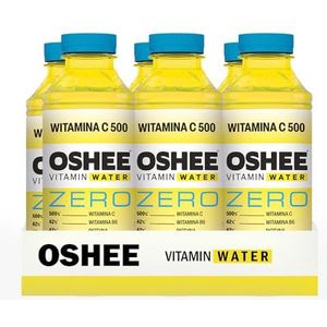 Oshee Vitamin Water ZERO Vitamin C 500 Flavour 555ml (Pack of 6) – Magnesium, Niacin, Pantothenic Acid, Vitamin B6, Folic Acid, Biotin, Vitamin B15