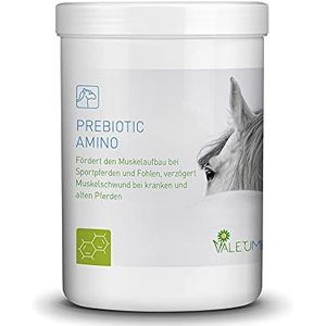 Valetumed Prebiotic Amino, 750 g, aanvullend voer voor paarden, bevordert de spieropbouw, vertraagt spierverlies bij zieke en oude paarden, aanbevolen door paardenklinieken en dierenartsen
