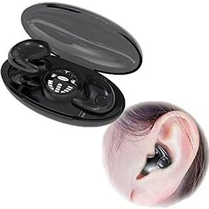 YUEHAPPY 2023 Nieuwe Onvisible Sleep draadloze oortelefoon IPx5 waterdicht | Draadloze oordopjes | Bluetooth 5.3 koptelefoon | Touch Control | Dubbele ruisonderdrukking (zwart)