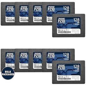Patriot P210 SATA 3 128 GB SSD 2,5 inch interne SSD-Disk, Bulk, 10 pack – P210S128G2510B