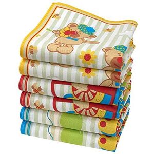 Merrysquare - TEDDY Model - Zakdoeken voor Kinderen - 100% Katoen - 6 Stuks