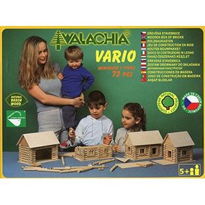 Walachia Vario houten bouwstenen, bouwpakket, modelbouwset, 72 delen