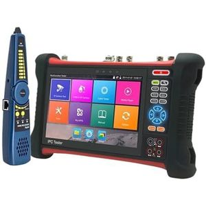 Videomonitor 7 Inch 4k CCTV IPC Tester 8MP TVI CVI SDI CVBS IP AHD 6 IN 1 Camera Tester Monitor Met POE UTP TDR Optische Power Meter Voor installatie en onderhoud op locatie(TI-9697ADH)