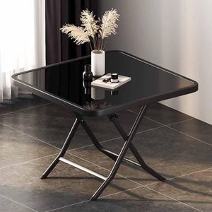 ZYBOWAYL Vierkante klaptafel, 24/28 inch kleine terrassalontafel, 35/39 inch groot opvouwbaar bureau, 31 inch minimalistisch laptopbureau, modern design buitentafel, voor commerciële keuken achtertuin