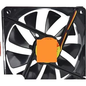 12 cm 12V pc-ventilator: TT-1225 (120 x 25 mm, 1400 tpm, 3-pins) legeringlager voor behuizing, CPU-voedingskoeling(Led)