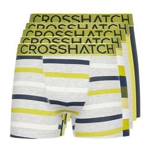Crosshatch Heren (5-pack) Multipack-boxershorts, meerkleurige boxershorts voor heren, cadeauset voor je vrienden, vriend of echtgenoot. Boxershorts zijn verkrijgbaar in de maten: S, M, L, XL, XXL,