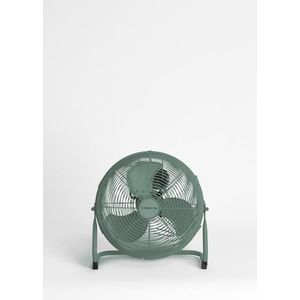CREATE / Air Floor Retro Industriële vloerventilator, groene sagenventilator, 30 cm, sterke luchtstroom, 3 snelheden, stil, licht, antislip voetjes