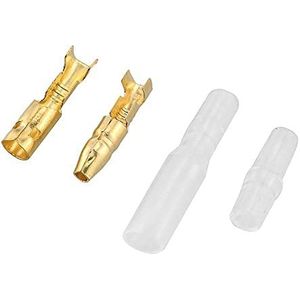 50 Set 4mm Mannelijke Vrouwelijke Motorfiets Bullet Connector Socket Klassieke TerminalS voor Kabeldraad van 1,0 mm tot 2,5 mm