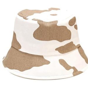 yeeplant Unisex Vintage Bucket Hat - Lichtgewicht Opvouwbare Klassieke Zonnekap voor Casual Outdoor Reizen & Vissen, Khaki & Wit, 2
