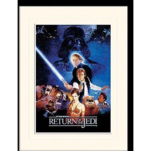 1art1 Star Wars Poster Episode VI, Return Of The Jedi, One Sheet Ingelijste Foto Met Passepartout | Muur Foto's | In Een Fotolijstje 40x30 cm