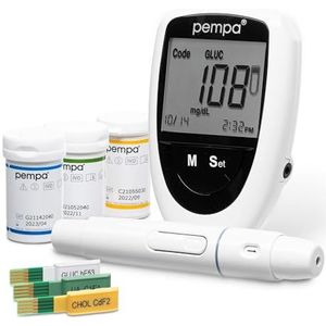 PEMPA Plus 3 in 1 Glucosemeter Pempa 3 in 1 - Glucose, Cholesterol, Urinezuur