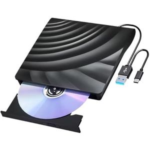 Externe Blu-ray Optische Drive USB 3.0 Draagbare 3D-lezer CD DVD-speler Brander For Laptop PC Computer Notebook Heldere Beeldkwaliteit Stabiele Audio