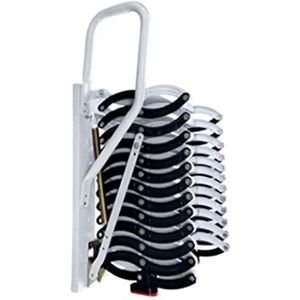 zolderladder Zolder Telescopische Ladder Koolstofstalen Ladder Zware Opvouwbare Telescopische Ladder Voor Dak Stevige Vouwladder Opstapladders Antislip