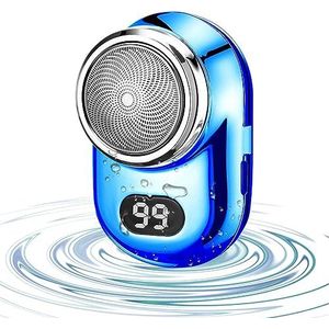 -Shave Draagbaar Elektrisch Scheerapparaat,Waterdichte -Shave Elektrisch | -Shave elektrisch roestvrijstalen, draagbaar en compact scheerapparaat met stroomindicator Chaies
