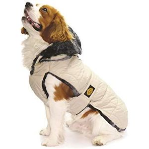 Fashion Dog Gewatteerde jas voor honden - beige - 36