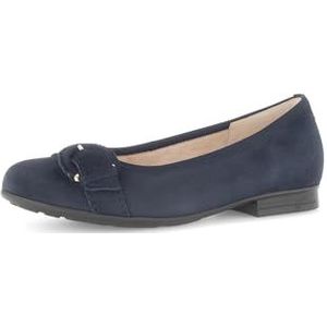 Gabor - Klassieke Ballerina's - Donkerblauw - Lak - Platte Schoenen