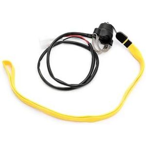 LED Stuurschakelaar Motorfiets Noodstopschakelaar Magnetische Bovenkap Met Polsband Stop AAN UIT(Yellow)