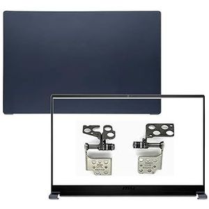 WANGHUIH LCD Back Top Cover Deksel & Voorrand & Schermscharnieren Compatibel met MSI Summit B15 MS-1552 Laptop