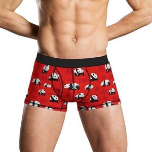 Bear Panda zacht herenondergoed, comfortabele ademende pasvorm, boxershorts, XL