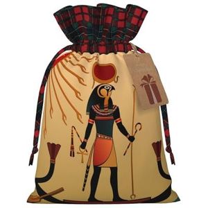 Zon Oude Egyptische Tijdloze Genade Kerst Gift Tassen, Grote Maat Kerst Zakken Voor Geschenken Party Gunsten, Xmas Gift Tassen, Vakantie Tas