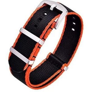 KemEng Reservearmband 20/22 mm van elastisch nylon met gesp, 18mm, Nylon