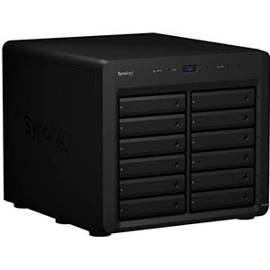 Synology 12 Bay Disk Expansion DX1222 (Schijfloos) Zwart