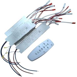 1 stks 2.4G LED Driver + RGB 30-60LED Afstandsbediening & APP Controle 25-40Wx2 37-50Wx4 37-60Wx2 x4 x6 Dimmen & Kleur-Veranderlijke Voeding (37-60x6-RGB 30-60LED)