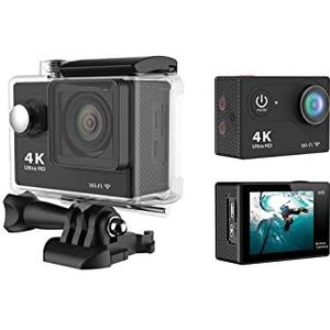 Actiecamera, Sport DV 4K WiFi Mini Outdoor Axial Waterproof Camera Duiksportcamera(Nero)
