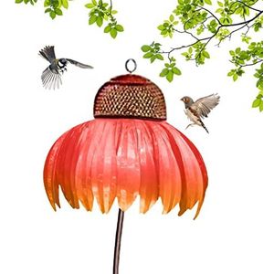 PURBLE Kolibrie Feeder, Zonnehoed Staande Vogelvoeder | Metalen Vogelvoeders Stakes Decor Voor Buiten, Tuin, Tuin Decoraties