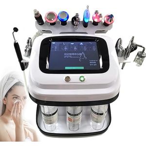 10-in-1 Professionele Hydrafacial Machine, Waterstofzuurstof Gezichtsbehandeling Met 8-Inch Lcd-Scherm, Reinigt En Hydrateert De Huid, Bevordert De Voedingsopname, Voor Thuis, Spa, Schoonheidssalon