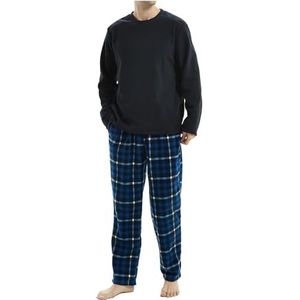 SaneShoppp Heren Thermo Top Polar Fleece Broek Warm Pyjama Sets-M