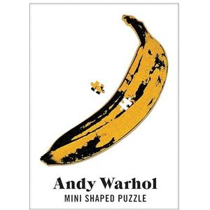 Galison Mudpuppy- Andy Warhol Mini Shaped Puzzle Banana, 0735359989