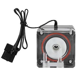 Lazmin PC Waterkoeling Geïntegreerde Mute Waterpomp, DIY Waterkoeling Systeem Waterpomp G1/4 Draad Ondersteuning PWM Intelligente Controle Snelheid