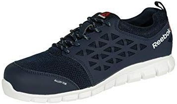 REEBOK WERK IB1030 S1P Excel Licht Aluminium teen Atletische PR werkschoen, NAVY/wit, 45, marine/Wit, 1