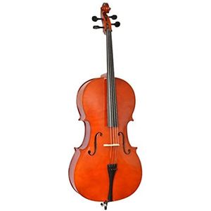 Gekleurde cello - datum rood, met zak, strik, tuin, maat 4/4 (full size). 3/4 / 1/2 /1/4 / 1/8, Cello-instrumenten (1)