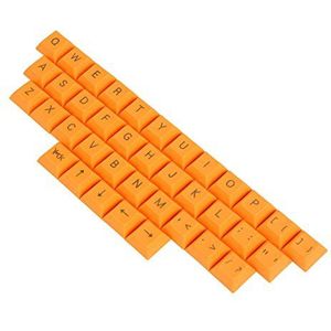 YMDK Hoogste druk DSA 37 Zeer belangrijke Keycap Keyset 1.4mm PBT voor MX-Schakelaars Mechanisch Toetsenbord (Oranje)