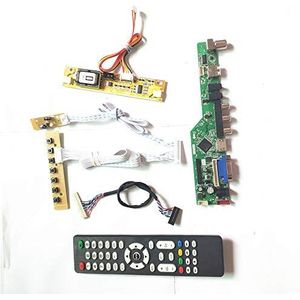 Voor LM200WD1-TLC1/TLD2 lcd scherm T.V53 controller board Remote+Inverter+toetsenbord 2CCFL 30Pin LVDS VGA HDMI AV USB RF Kit (LM200WD1-TLD2)