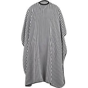 TRIXES Kapmantel – Gestreept Groot Formaat Waterproof Unisex Professionele Kappers/Haarstylisten Kapmantel voor haarstyling, kapsels en haarkleuring
