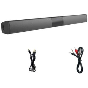 Soundbar Speakers, Bluetooth 5.3, Stereo Soundbar Surround Sound Home Cinema with Remote Control, Support RCA AUX TF-Card