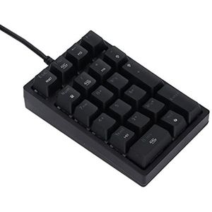 Bedraad toetsenbord, mechanisch toetsenbord met getrapte toetsen en rubberen hoes voor internetcafé voor thuis(Rode schacht)
