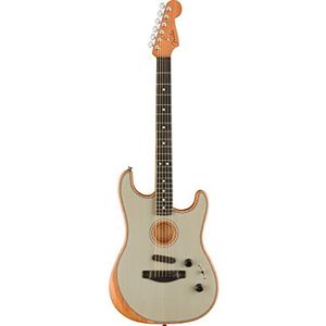 Fender AM Acoustasonic Stratocaster Transparent Sonic Blue - Akoestische gitaar
