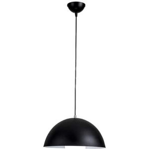 LANGDU Moderne industriële koepelkroonluchter, in hoogte verstelbare plafondophanging hanglamp, E27 basis hanglamp for keukeneiland studeerkamer woonkamer bar(Dark)