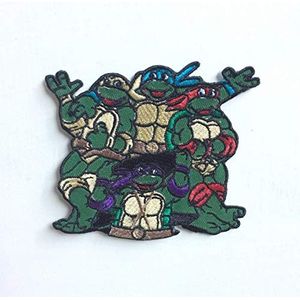 Ninja Turtle Animated Cartoon Badge Strijken of naaien op geborduurde patch