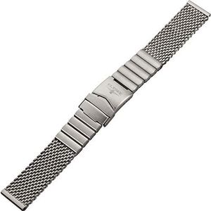 Elysee horlogebandje, Roestvrij staal – Milanaise (grof mazig, mat), Bandanstoß: 22mm, Met bandjes