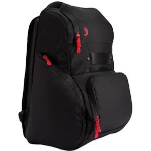 D'Addario Backline Gear Transport Pack Solo, tas voor solo's, concerttassen, concerttas met microfoonstandaard, DJ-vakken voor kabel, DJ-uitrusting, zwart, Zwart