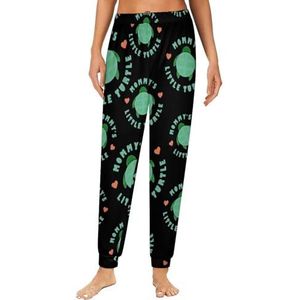 Funny Mommy's Little Turtle Damespyjama, loungebroek, elastische tailleband, nachtkleding, broekje, print