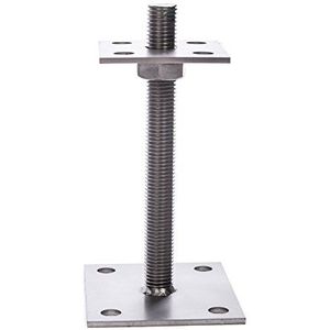 Paaldrager roestvrij staal 25-250 mm in hoogte verstelbaar PT250