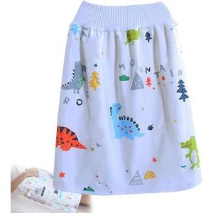 Volwassen Incontinentie Rok, Wasbare Ademende Lekvrije Volwassen Luier Rok voor Kinderen Mannen en Vrouwen, Herbruikbare Luier Lekpreventie, Gemakkelijk Te Dragen en af te Nemen