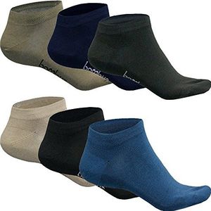 SGS Comfortabele bamboe sneakersokken voor dames en heren, zachte piqué band, bamboe sokken, zwart tegen zweet, geurkiller, verpakking van 5 of 10 stuks, 5 x wit, 35/38 EU