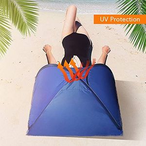 HUIOP Mini strand zonnescherm luifel Instant Outdoor strandtent onderdak met draagtas